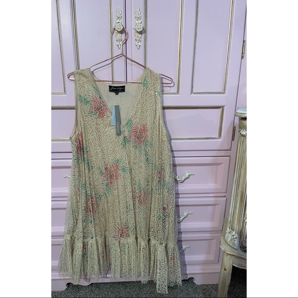 Anthropologie Sequined Tulle Mini Dress - Size XLP - NWT - Picture 11 of 15